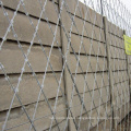 Galvanized High Security Concertina Crossed Barbed Razor Wire Fence In Stock